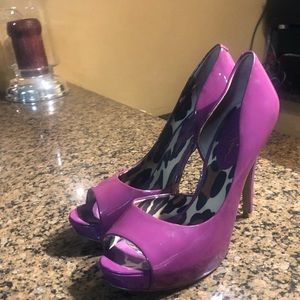 Purple open toed Jessica Simpson heels!!